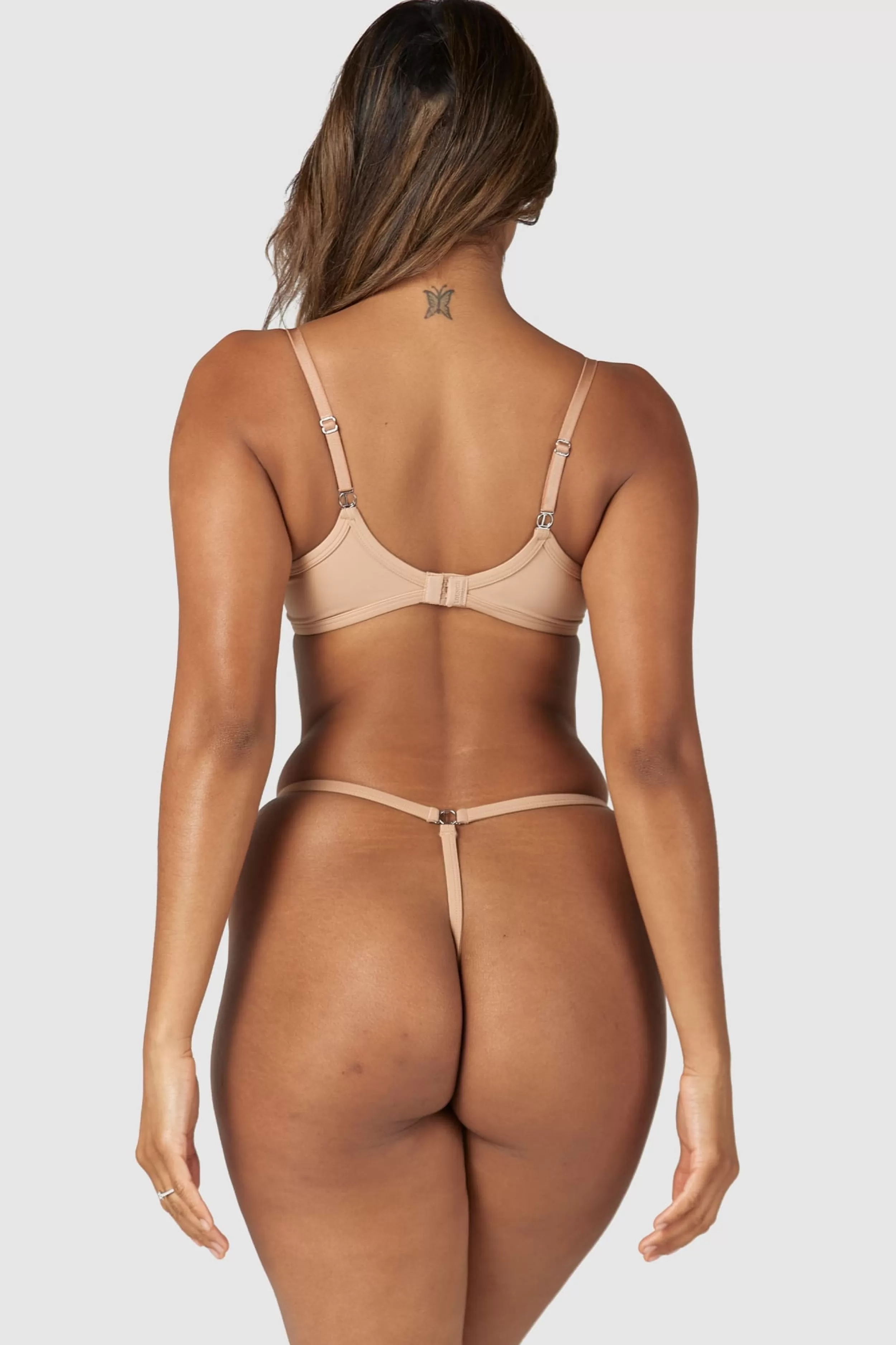 Sculpt Push-Up T-shirt BH und G-string/Slip Set - ^Lounge Clearance